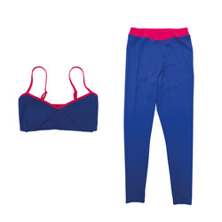 ERNEST LEOTY blue and pink yoga set