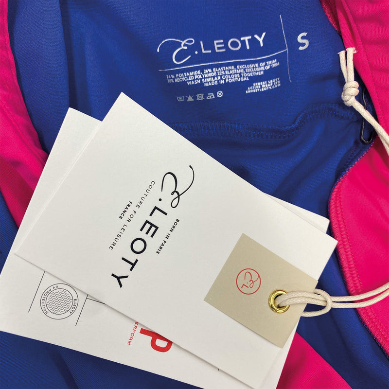 ERNEST LEOTY blue and pink yoga set