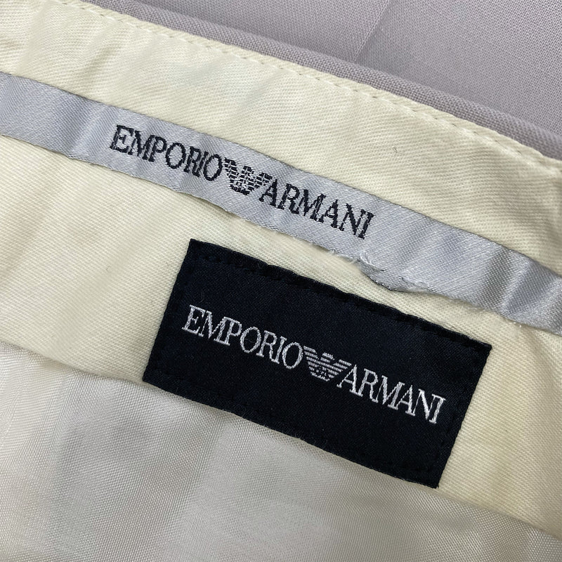 EMPORIO ARMANI grey woolen set of jacket and trousers