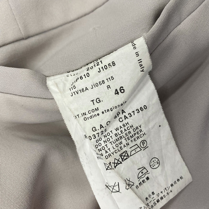 EMPORIO ARMANI grey woolen set of jacket and trousers