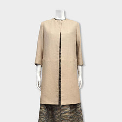 pre-owned EMILIA WICKSTEAD beige coat
