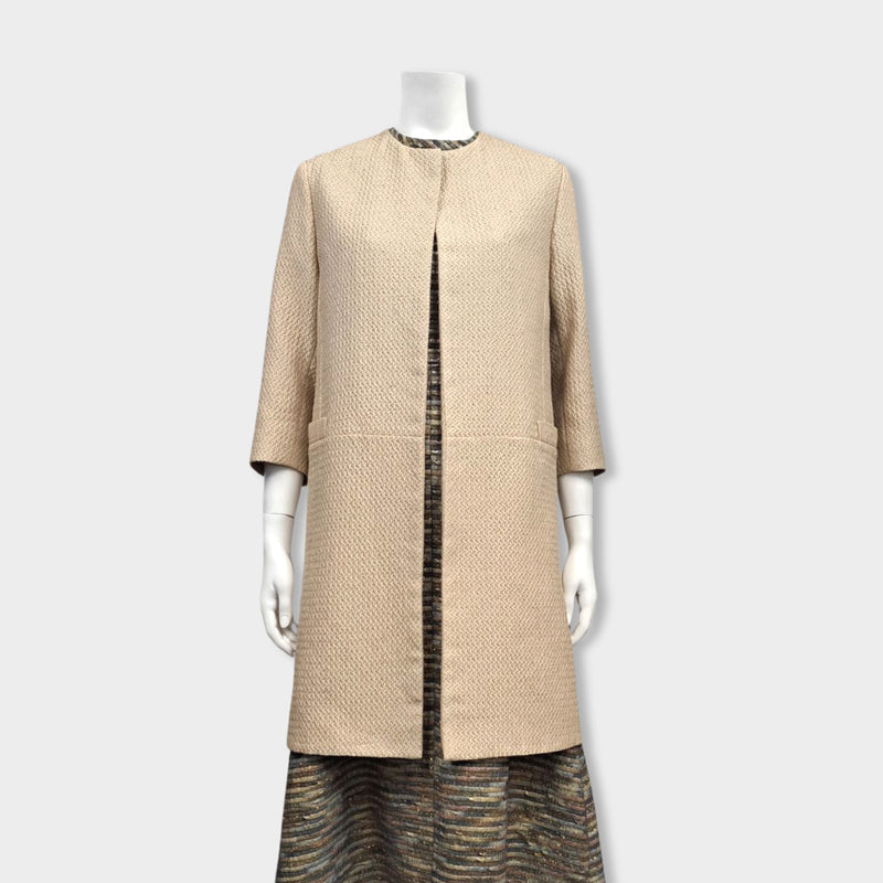 pre-owned EMILIA WICKSTEAD beige coat