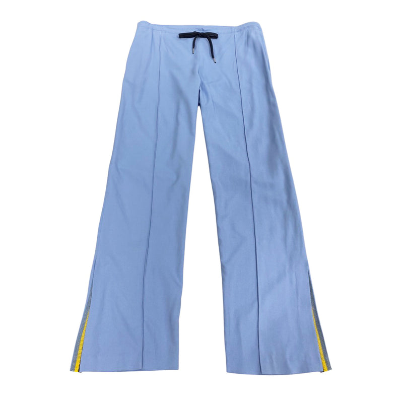 pre-owned ERMANNO SCERVINO blue viscose trousers | Size IT38