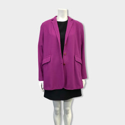 pre-loved ETRO purple cashmere coat