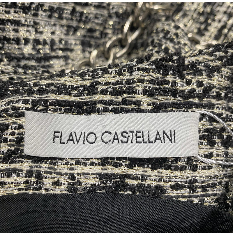 FLAVIO CASTELLANI black and white viscose dress