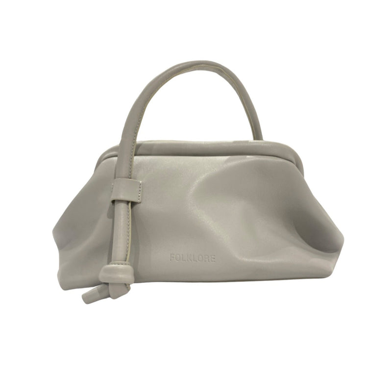 pre-owned FOLKLORE grey vegan leather handbag