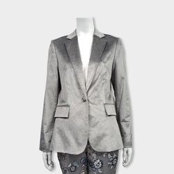 pre-owned FRAME silver grey jacket