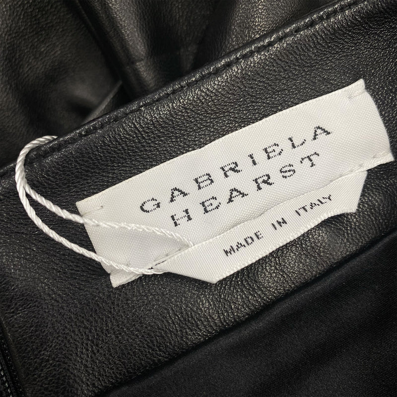 GABRIELA HEARST black leather skirt