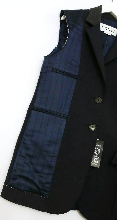 MONSE】NAVY WOOL layered JACKET/BLAZER