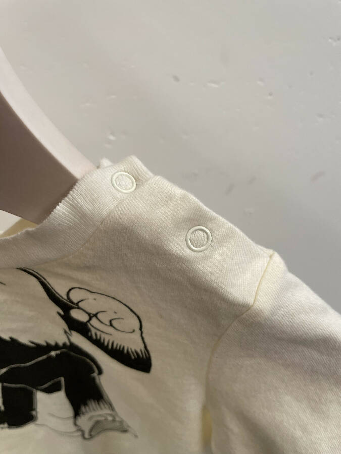 Stella McCartney girl's cream and black disney print cotton t-shirt