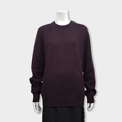 pre-owned HERMÈS burgundy wool jumper