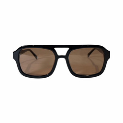pre-loved Vehla black-toffee aviator sunglasses