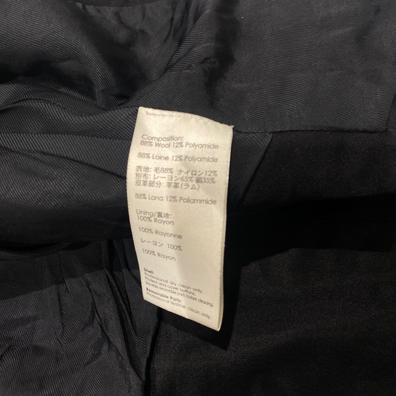 3.1 PHILLIP LIM black woolen frock jacket