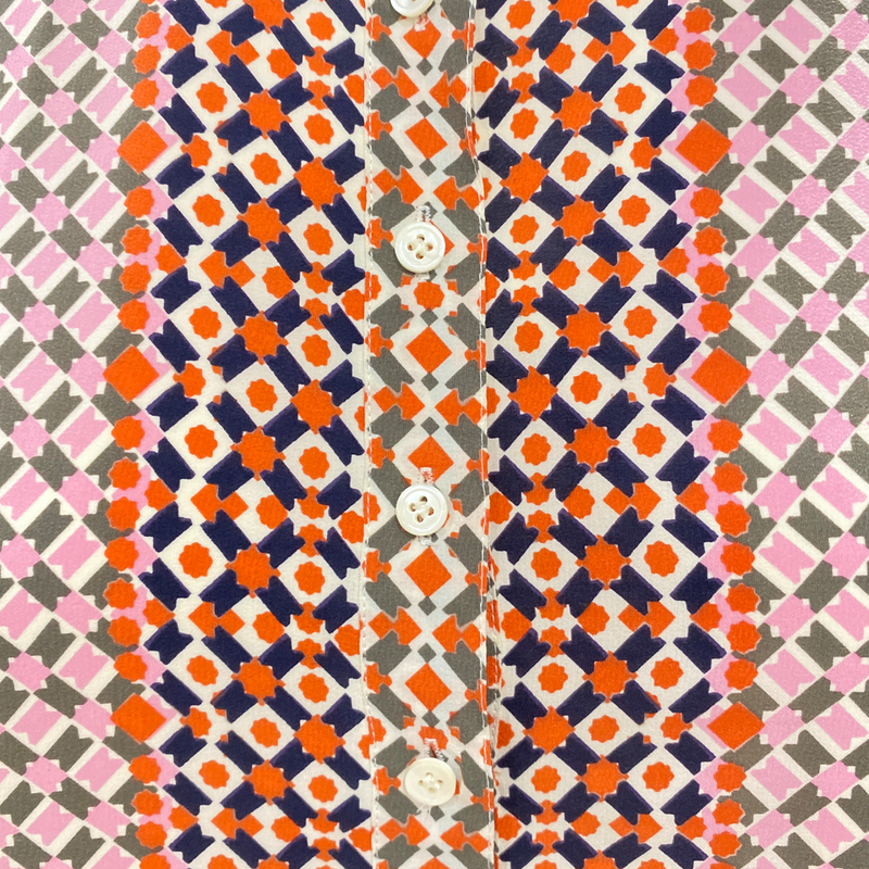 J.CREW multicolour print silk dress