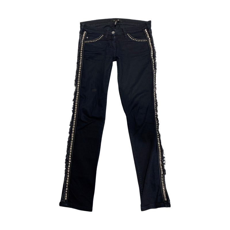 pre-loved Isabel Marant navy rockstud jeans | Size 1