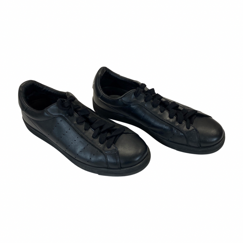 second-hand DSQUARED2 black logo leather trainers | Size 45