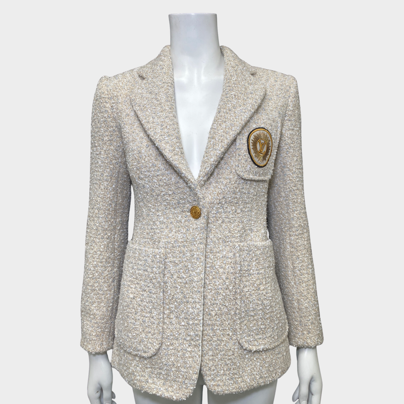 Louis Vuitton Women's Ecru Tweed Jacket