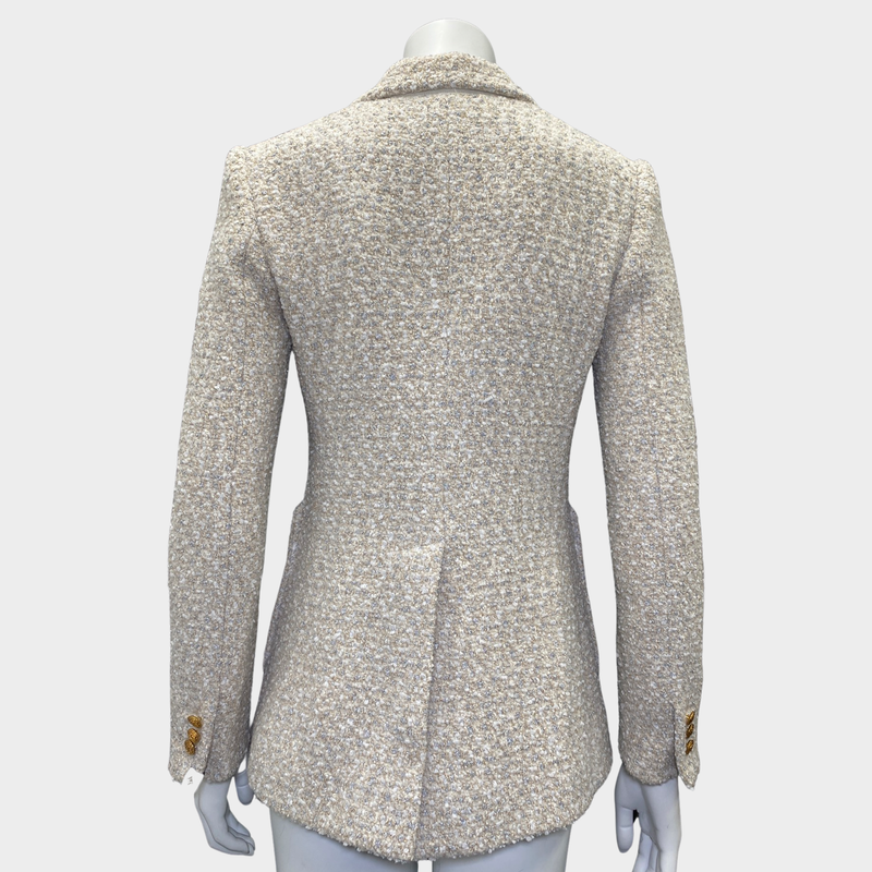 Louis Vuitton Women's Ecru Tweed Jacket