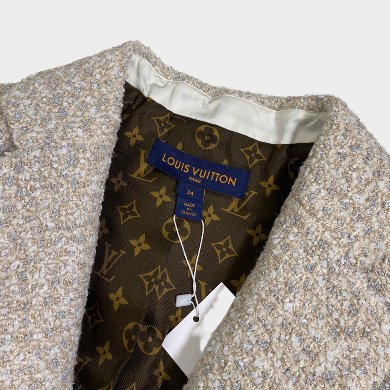 Louis Vuitton Women's Ecru Tweed Jacket