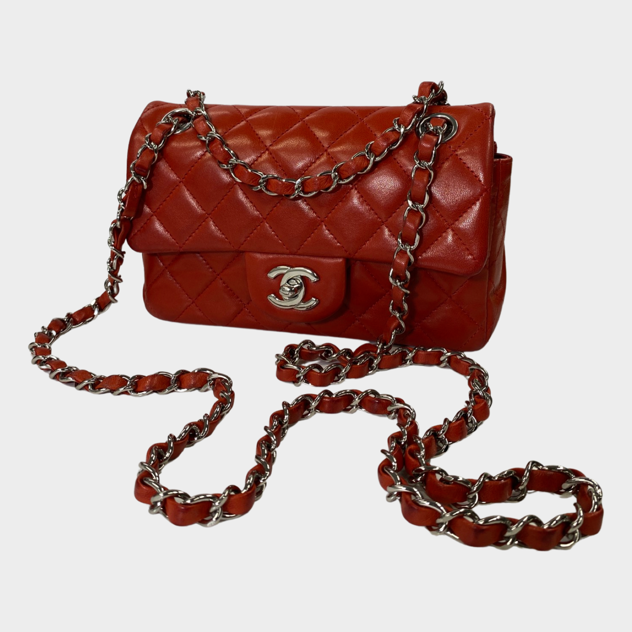 red and white chanel bag vintage