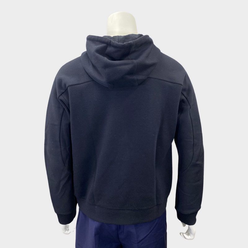 Fendi men's navy cotton logo hoodie