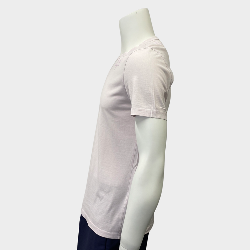 Givenchy men's pale lilac t-shirt with star embroidery