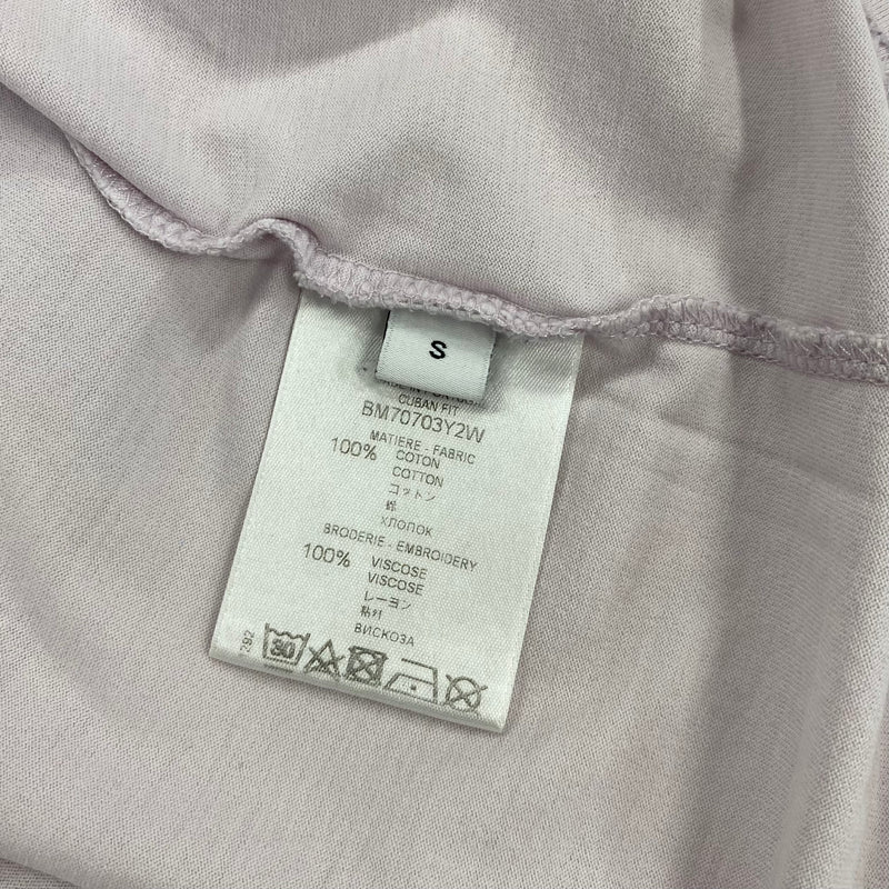 Givenchy men's pale lilac t-shirt with star embroidery