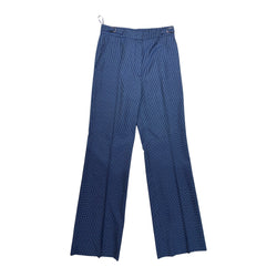 GABRIELA HEARST Torres stone-blue checked wool trousers