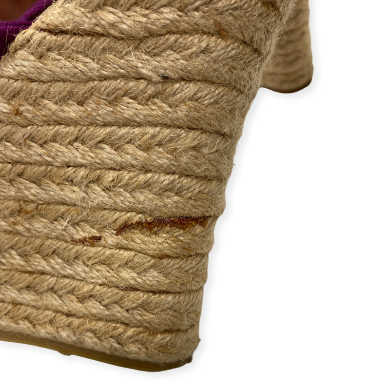 JIMMY CHOO purple suede wedges