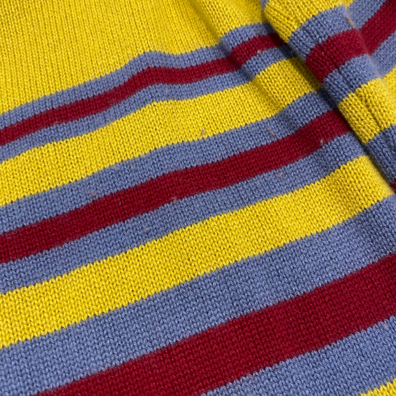 VALENTINO yellow striped cashmere jumper