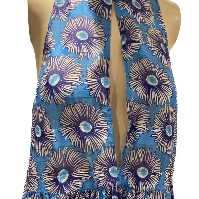 Suno blue floral print cotton dress