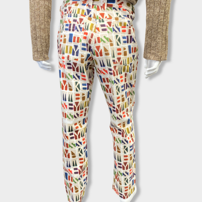 ISSEY MIYAKE multicolour denim trousers