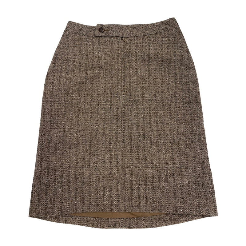 MARNI brown woolen skirt