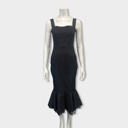 second-hand DOLCE&GABBANA black polka dot cotton dress | Size IT40
