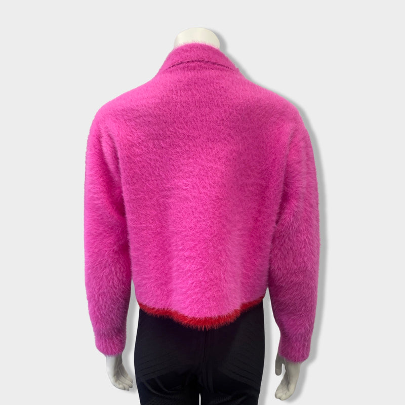 JACQUEMUS Le Polo Neve pink knitted jumper