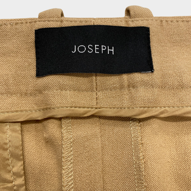 JOSEPH camel cotton trousers