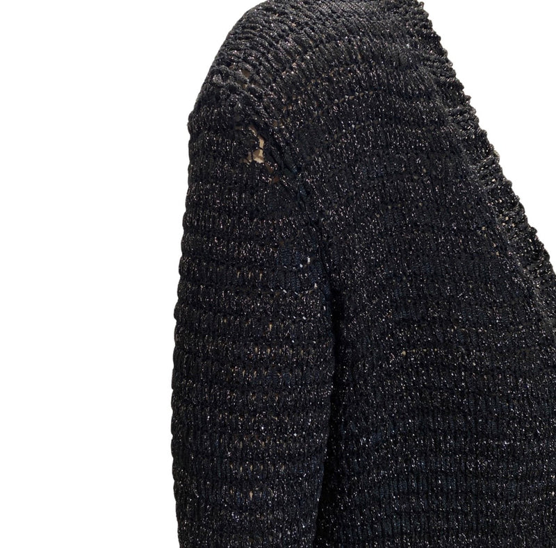 MISSONI black metallic knitted jumper