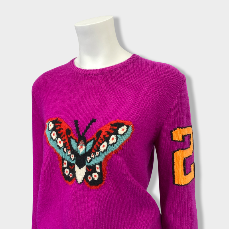 pre-loved GUCCI purple woollen jumper | Size M