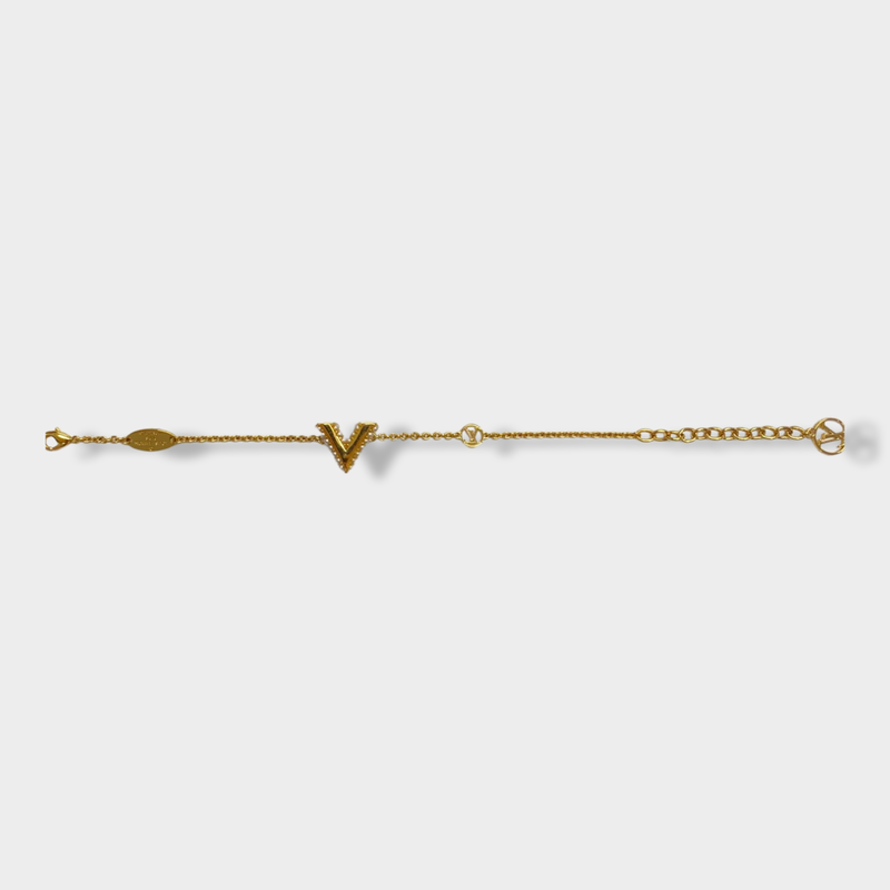 LOUIS VUITTON golden bracelet