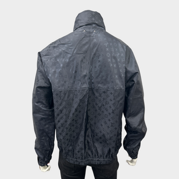 Louis Vuitton Navy Sleeve Monogram Bomber Jacket