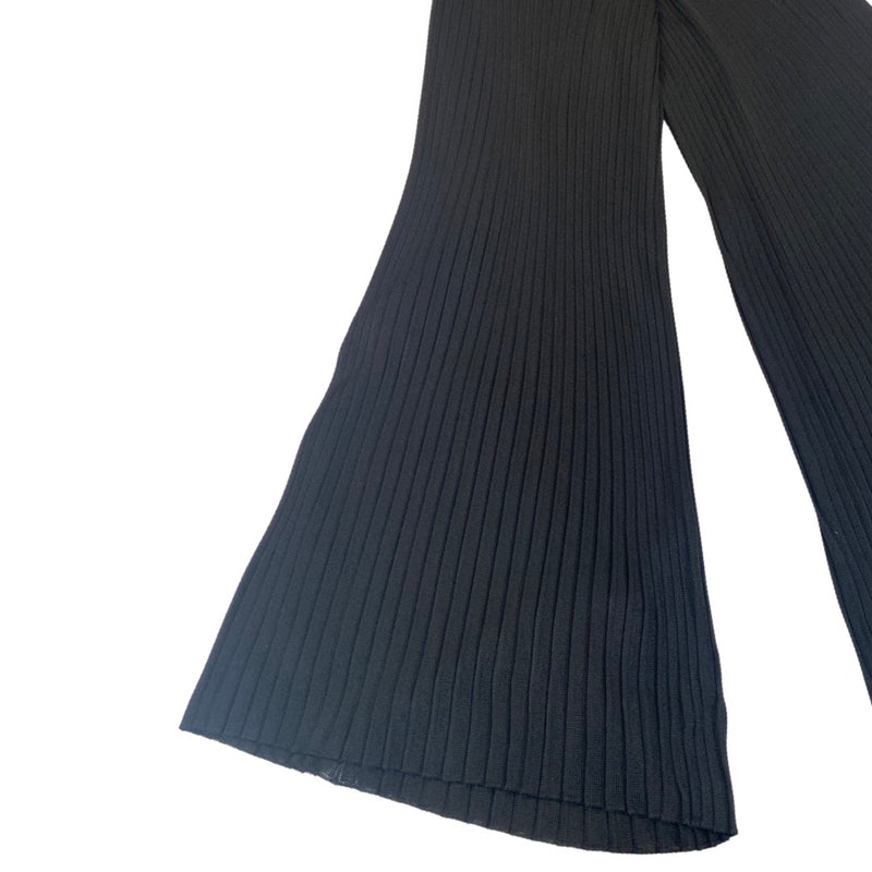 second-hand BALMAIN black pleated viscose Palazzo trousers | Size FR34