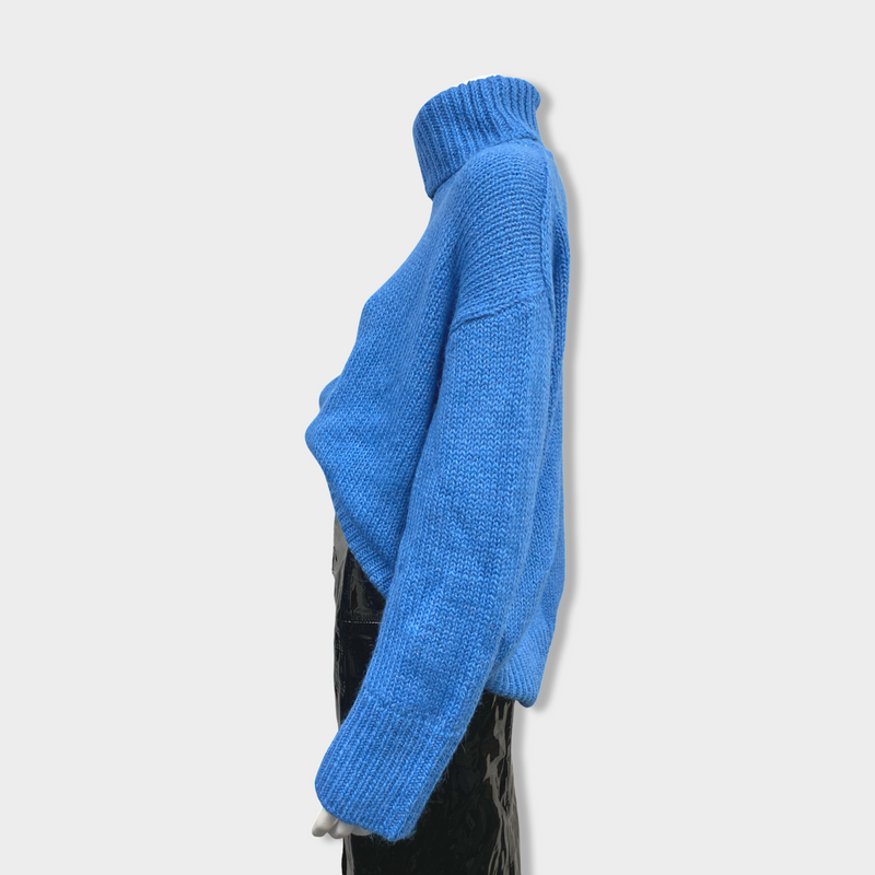 second-hand SAMSOE SAMSOE blue wool jumper