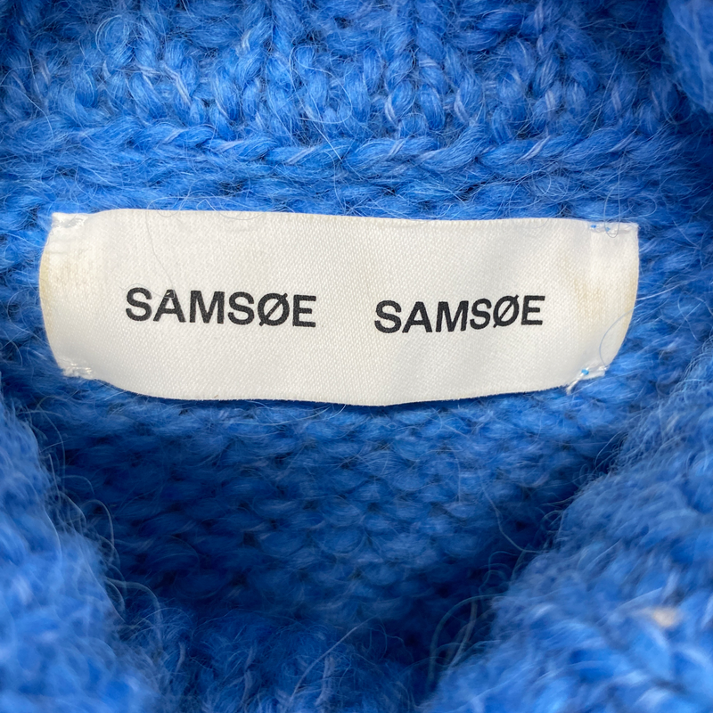 SAMSOE SAMSOE blue wool jumper