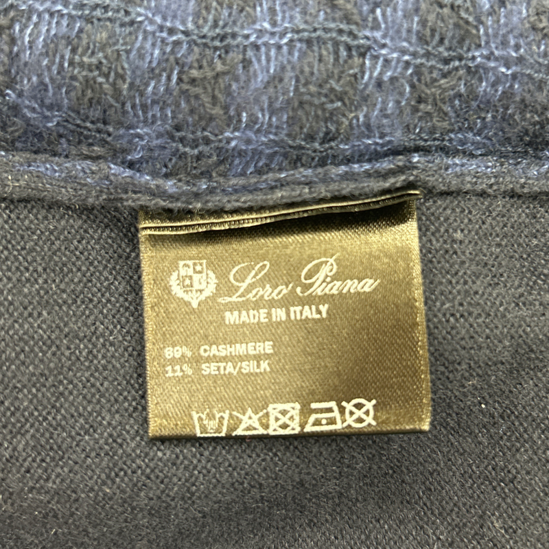LORO PIANA navy cashmere jumper