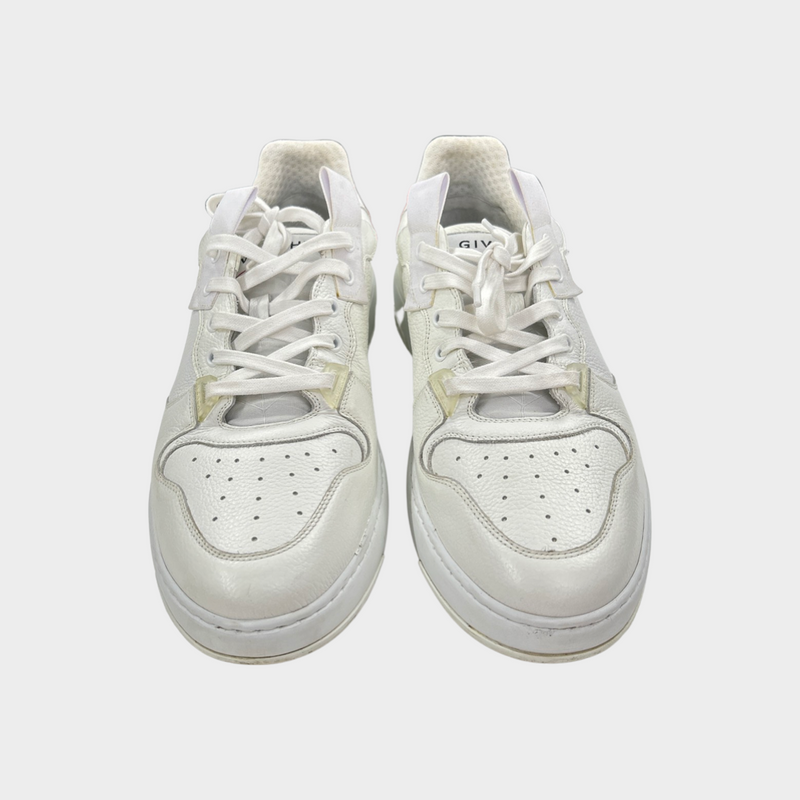 GIVENCHY white leather trainers