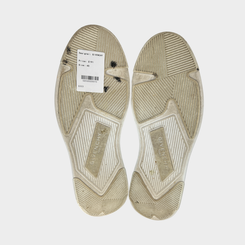 GIVENCHY white leather trainers