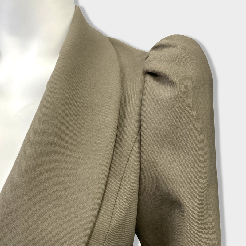 pre-loved EMILIO DE LA MORENA wool blend taupe set
