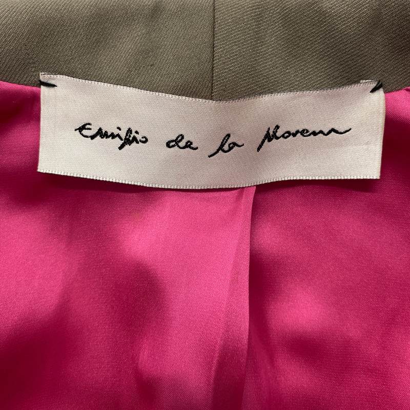 EMILIO DE LA MORENA wool blend taupe set