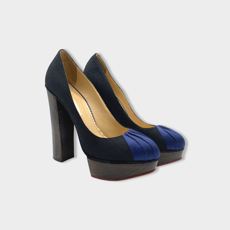 second-hand CHARLOTTE OLYMPIA black platforms