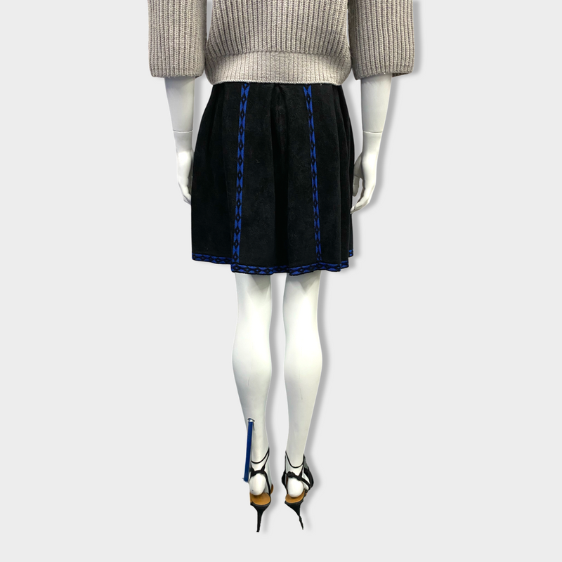 MAJE black and blue skirt